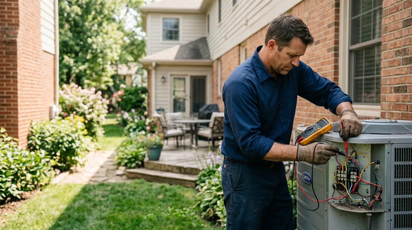 HVAC technician working near Draper, UT